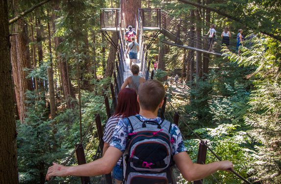 Vancouver's top tourist attractions at Capilano Suspension Bridge Park