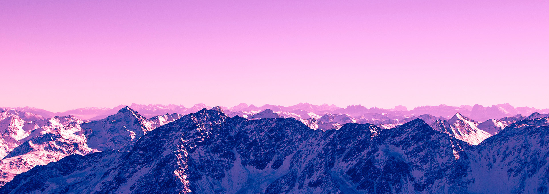 mountain with purple sky