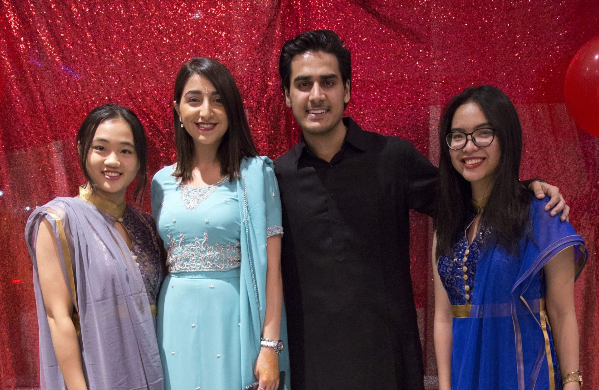 Students at Alexander College Diwali event