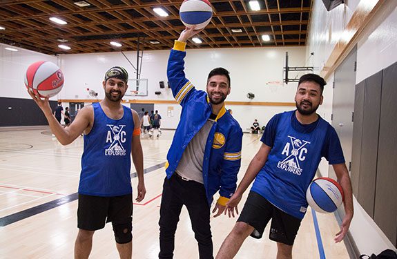Vancouver Students Playing Basketball