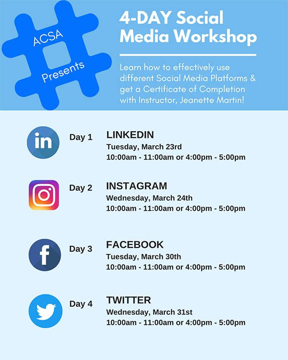 Social Media Workshop Poster